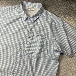 Columbia Twisted Creek III Shirt Mens XL Short Sleeve Button Down UPF 50
